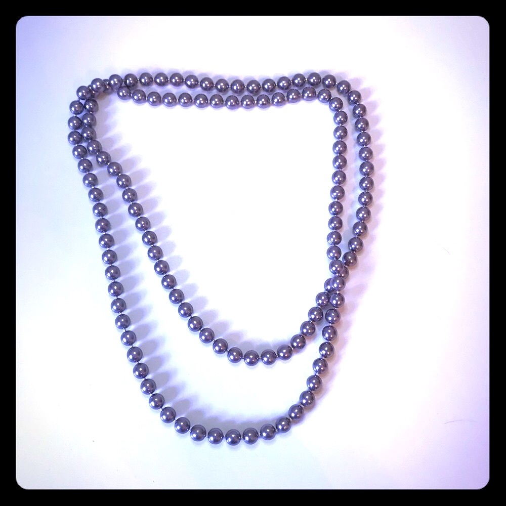 Faux Black Pearl Necklace / Bracelet